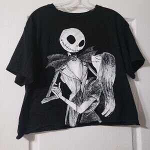 Womens NBC Jack and Sally Crop Tee